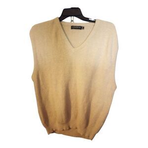 AshWorth mens textured V neck sleeveless sweater XL